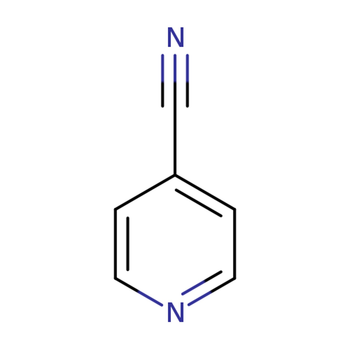 4-Cyanopyridine의 분자구조식