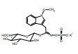 Neoglucobrassicin의 분자구조식