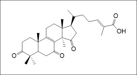 Natural Products의 	11-Keto-ganoderic acid DM 분자구조식