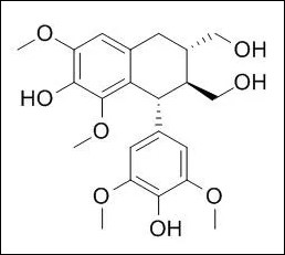 hot product의 (-)-Lyoniresinol 분자구조식