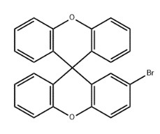 2-Bromo-9,9'-spirobi[xanthene;2-Bromo-9,9'-spirobi[xanthene의 분자구조식