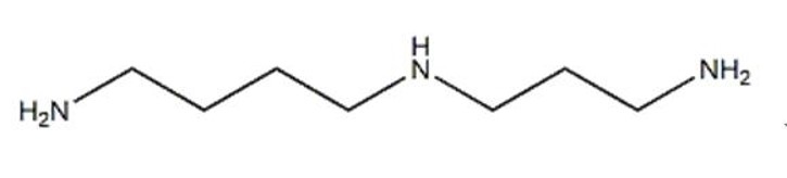 Spermidine의 분자구조식