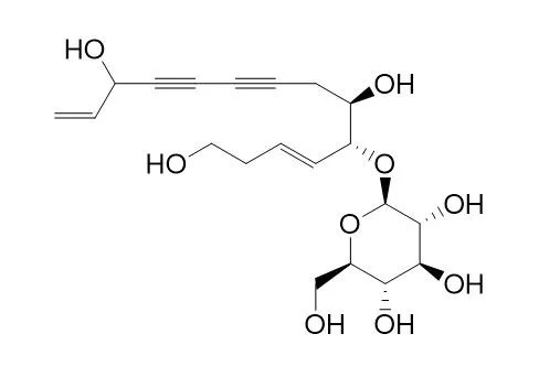 Cordifolioidyne A의 분자구조식