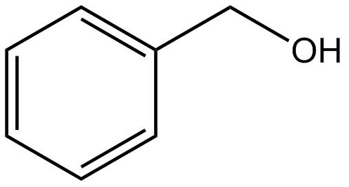 Benzyl alcohol의 분자구조식