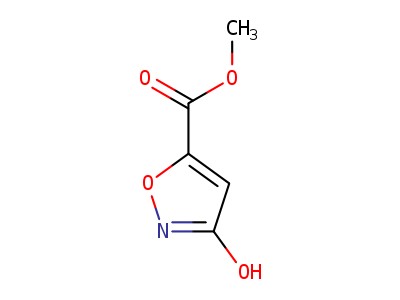 METHYL 3-HYDROXYISOXAZOLE-5-CARBOXYLATE의 분자 구조식