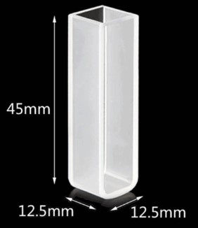 Lid 10mm, 3.5mL, 2 Windows, Standard Type, Round Bottom, QL2CR, Spectrophotometer Quartz Cuvette, CRF Type