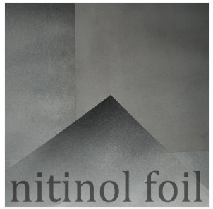Nitinol Shape Memory Foil; 0.1mm thick; AF 60°C