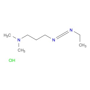 1-(3-Dimethylaminopropyl)-3-ethylcarbodiimide hydrochloride의 분자구조식