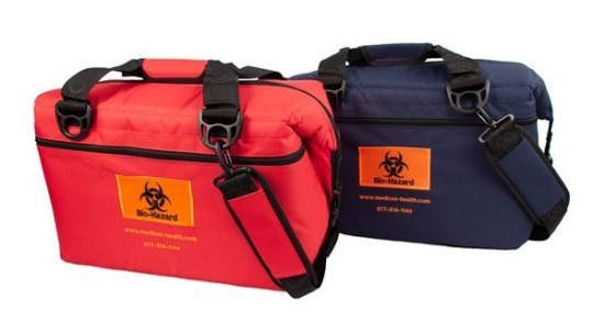 Specimen Transport Insulated Tote, Softside, Shoulder Strap, Medium