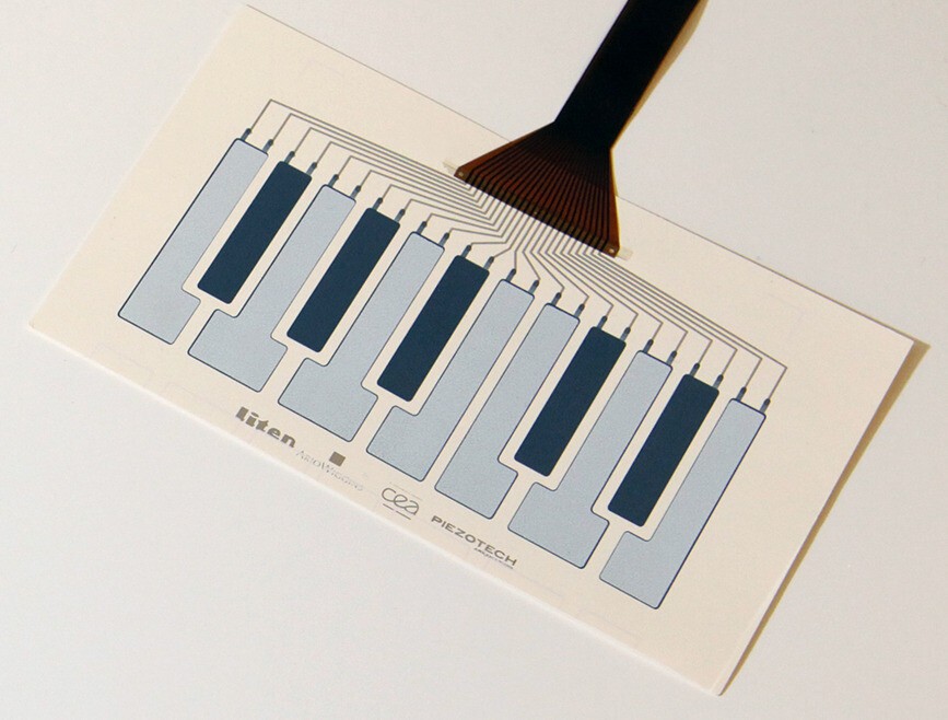 Screen-printed Piezoelectric transducers
