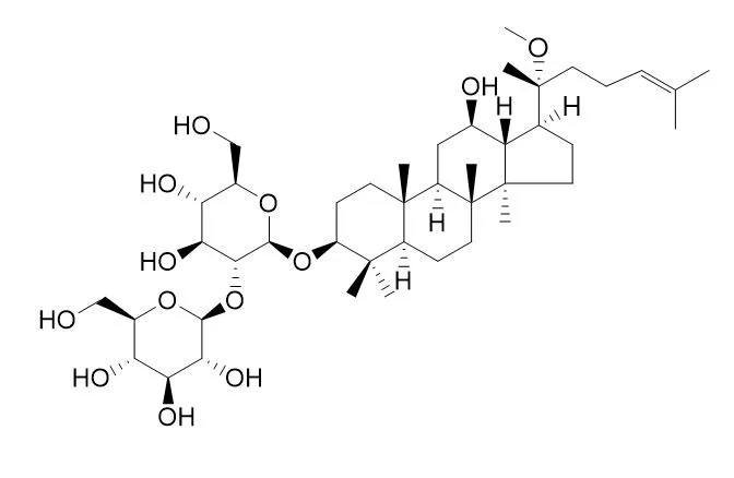 20-Methoxyginsenoside Rg3의 분자구조식