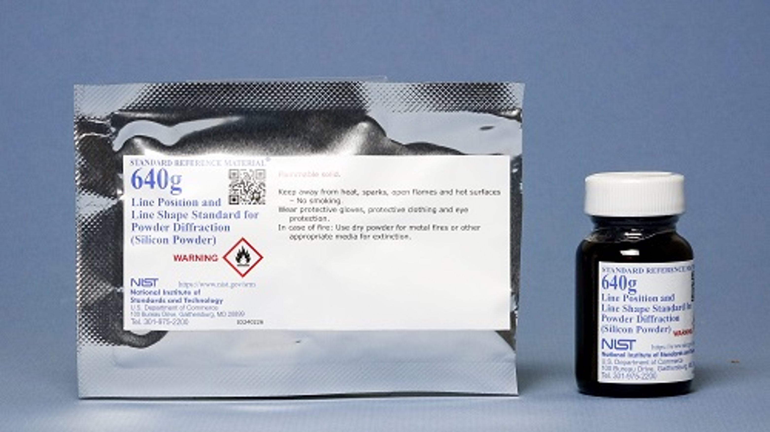 Line Position and Line Shape Standard for Powder Diffraction (Silicon Powder)