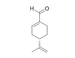 (-)-Perillaldehyde의 분자 구조식