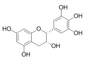 (-)-Epigallocatechin(EGC)의 분자 구조식