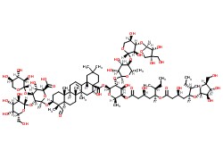 QS-21의 분자구조식