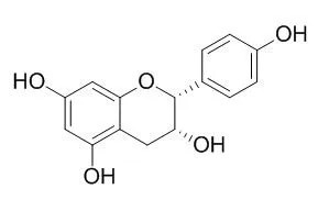 (-)-Epiafzelechin의 분자 구조식