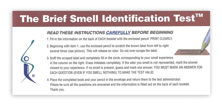 Brief Smell Identification Test® (B-SIT®) | BSIT