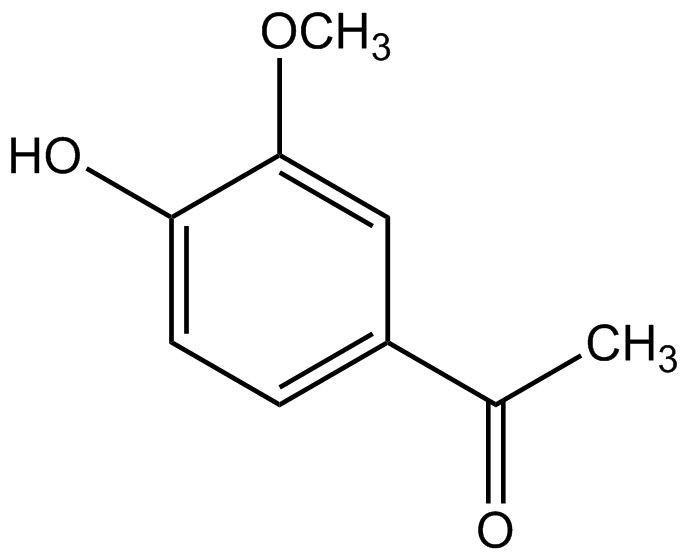 Apocynin의 분자구조식